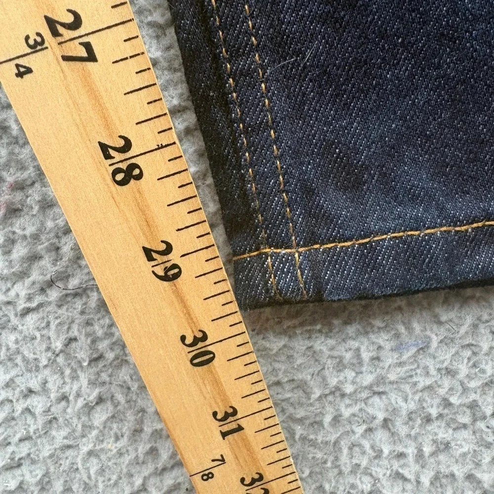 Levis 505 Regular Fit Jeans Mens 34x30 Dark Wash Straight Leg Denim Pants